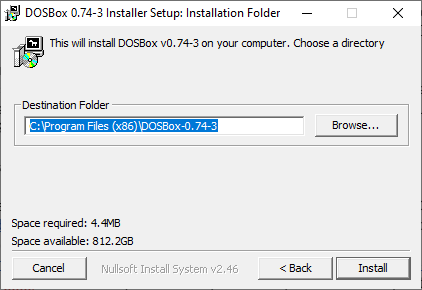 Instalaciòn DOSBox