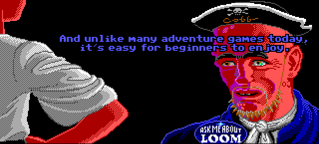 Captura de Secret of Monkey Island con gag sobre Loom