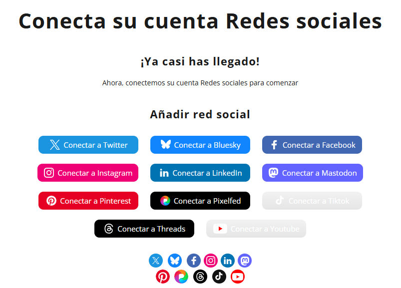 Redes que podés gestionar con Fedica