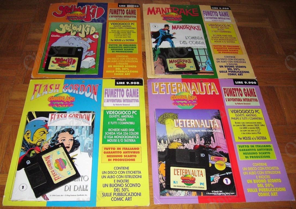 Los cuatro videojuegos de Comic Art